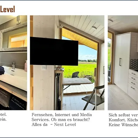 בית נופש 102 Tiny House In Erster Reihe Mit Kamin & Blick Ins Gruene