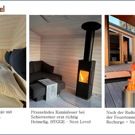 בית נופש 102 Tiny House In Erster Reihe Mit Kamin & Blick Ins Gruene